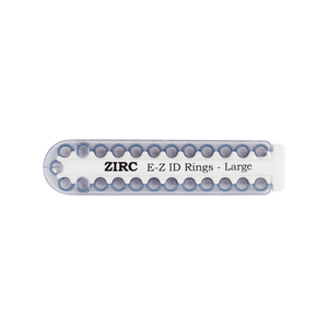 E-Z ID Instrument Rings Large 1/4" - Neon Blue. Package of 25 Rings | SurgiMac Dental Supply