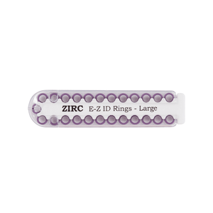 E-Z ID Instrument Rings Large 1/4" - Neon Blue. Package of 25 Rings | SurgiMac Dental Supply