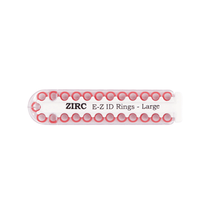 E-Z ID Instrument Rings Large 1/4" - Neon Blue. Package of 25 Rings | SurgiMac Dental Supply
