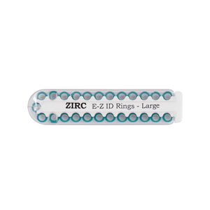 E-Z ID Instrument Rings Large 1/4" - Neon Blue. Package of 25 Rings | SurgiMac Dental Supply