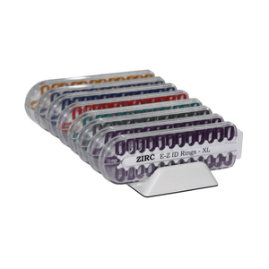 E-Z ID Instrument Rings, XL 200/Pk. - VIBRANT Kit. Just over 1/2" diameter | SurgiMac Dental Supply