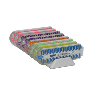 E-Z ID Instrument Rings, XL 200/Pk. - VIBRANT Kit. Just over 1/2" diameter | SurgiMac Dental Supply