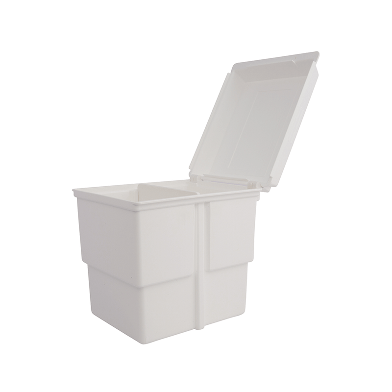 E-Z Storage Tub White with White Cover 5-1/4