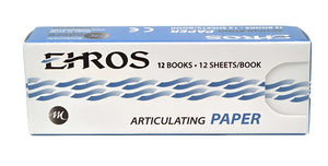 Ehros Thin Blue Articulating Paper for Dentistry 144/Bx. Soft, Smooth, Non-Sticking | SurgiMac Dental Supply
