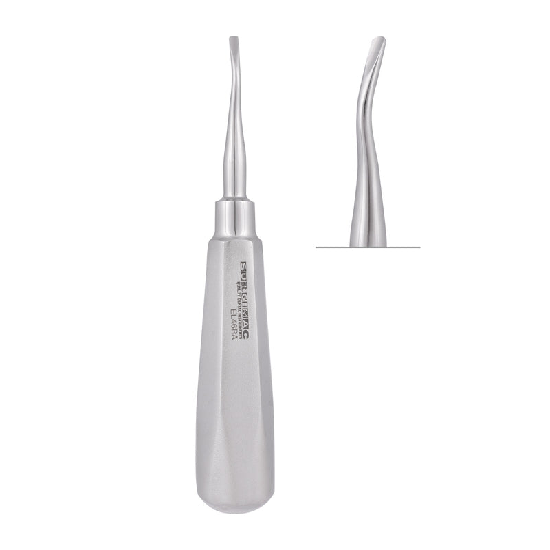 SurgiMac 46R Posterior Flared Tip Elevator, Mesial, Smooth, 2.75mm, Stainless Steel, Air Series, 1/Pk