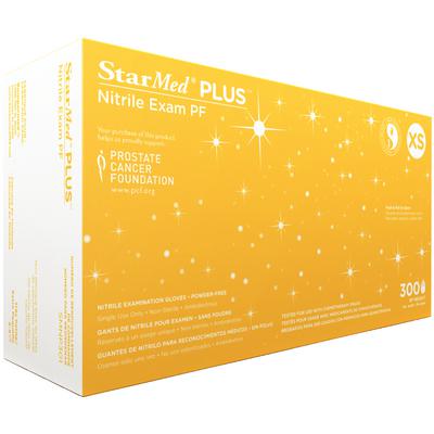 StarMed Plus PF Nitrile Gloves 300/Bx SMNP301