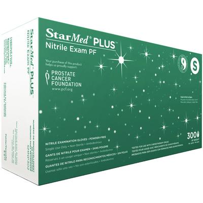 StarMed Plus PF Nitrile Gloves 300/Bx SMNP302
