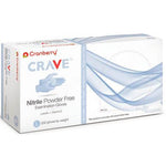 Crave Nitrile Exam gloves: Medium Powder-Free 200/Pk Finger Textured, Vitamin | SurgiMac Dental Supply