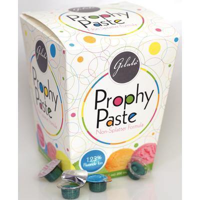 Gelato Prophy Paste for Dental - 200 Pkg, 1.23% Fluoride, Smooth Application, Minimal Enamel Loss