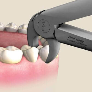 Hu-Friedy 13 Forceps, Lower Premolars, Atraumair | SurgiMac Dental Supply
