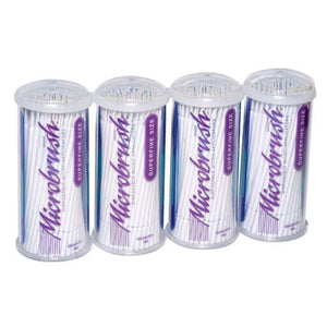 Microbrush Tube Series, Super Fine, White micro-applicators. 400 applicators, 4 | SurgiMac Dental Supply