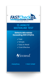 Sterisil FastCheck 15 In-Office Water Test Strip - Pack of 6 | SurgiMac Dental Supply