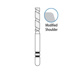 TS2000 FG #2013.8 Coarse grit KR cylinder modified should prep diamond bur