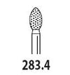 Two Striper FG #283.4 football shaped fine diamond bur, pack of 5