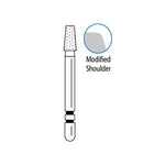 Two Striper FG #708.4 Fine grit KR taper modified shoulder diamond bur, 5/pack