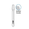 Two Striper FG #708.4 Fine grit KR taper modified shoulder diamond bur, 5/pack