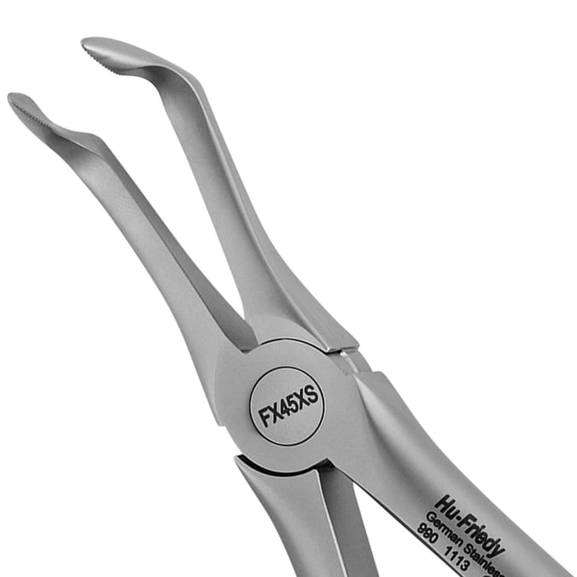 Hu-Friedy 45 Root Forceps, Serrated, Lower Roots, Atraumair | SurgiMac Dental Supply