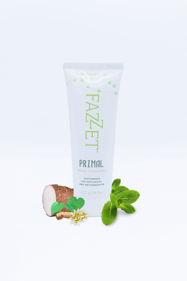 FAZZET “Primal” Anti-Cavity and Anti-Gingivitis Toothpaste x 4.3oz Contains: Stannous Fluoride