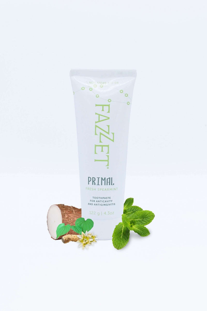FAZZET “Primal” Anti-Cavity and Anti-Gingivitis Toothpaste x 4.3oz Contains: Stannous Fluoride | SurgiMac Dental Supply