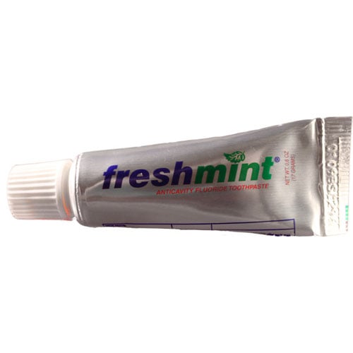 Freshmint Anticavity Fluoride Toothpaste, Mint Flavor, 0.6 oz Metallic Finish