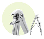 Premier Child Size #C2 Mandibular Extracting Forceps, For 1st and 2nd Molars