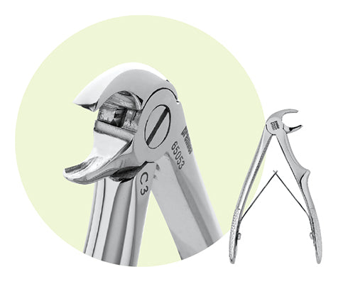 Premier Child Size #C3 Mandibular Extracting Forceps, For Roots