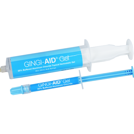 Gingi-Aid 25% Buffered Aluminum Chloride Topical Hemostatic Gel Prefilled Syringe, 30 mL