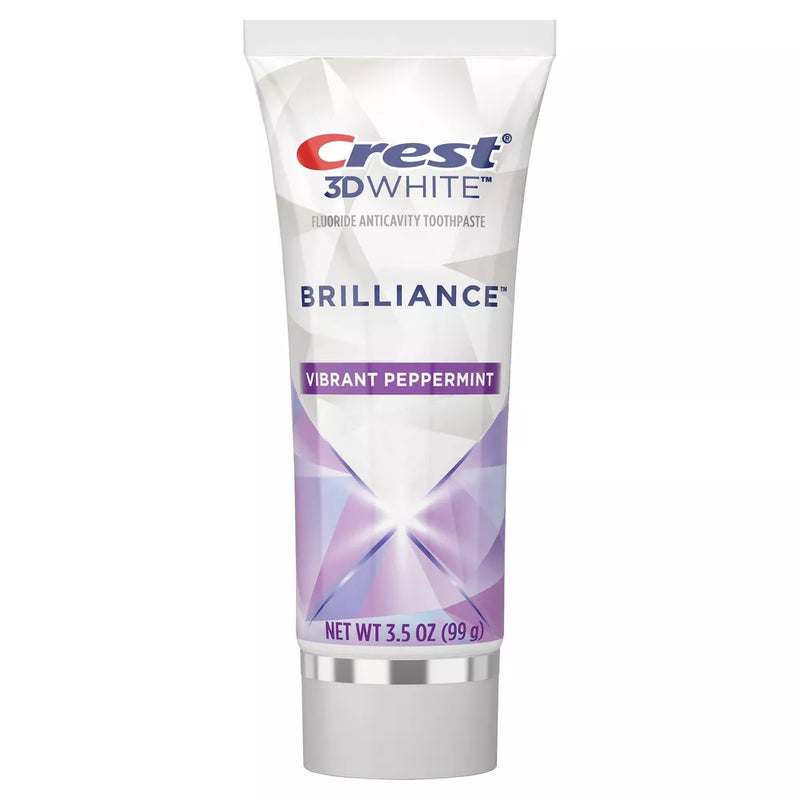 Crest 3D White Brilliance Toothpaste, Vibrant Peppermint, 3.5 oz Tube, 24/cs 80701355