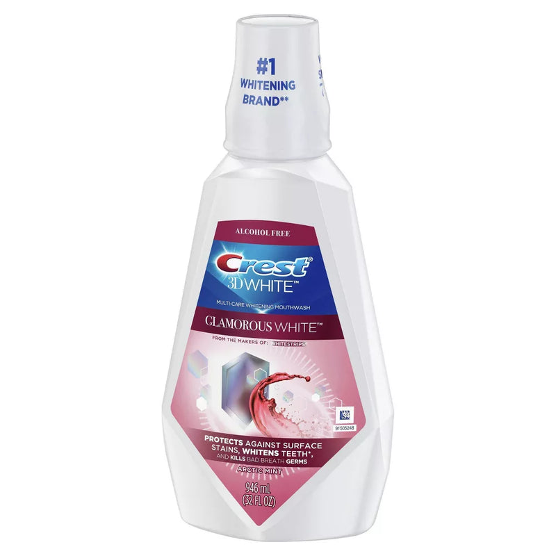Crest 3D White Glamorous White Mouthwash, 946mL (32 fl. oz.), Fresh Mint flavor 80346815-1