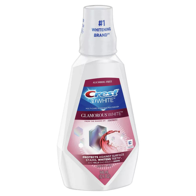Crest 3D White Glamorous White Mouthwash, 946mL (32 fl. oz.), Fresh Mint flavor 80346815-1