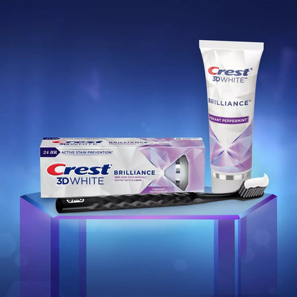 Procter & Gamble | Crest 3D White Brilliance Toothpaste, Vibrant Peppermint, 3.5 oz Tube, 24/cs | 80701355