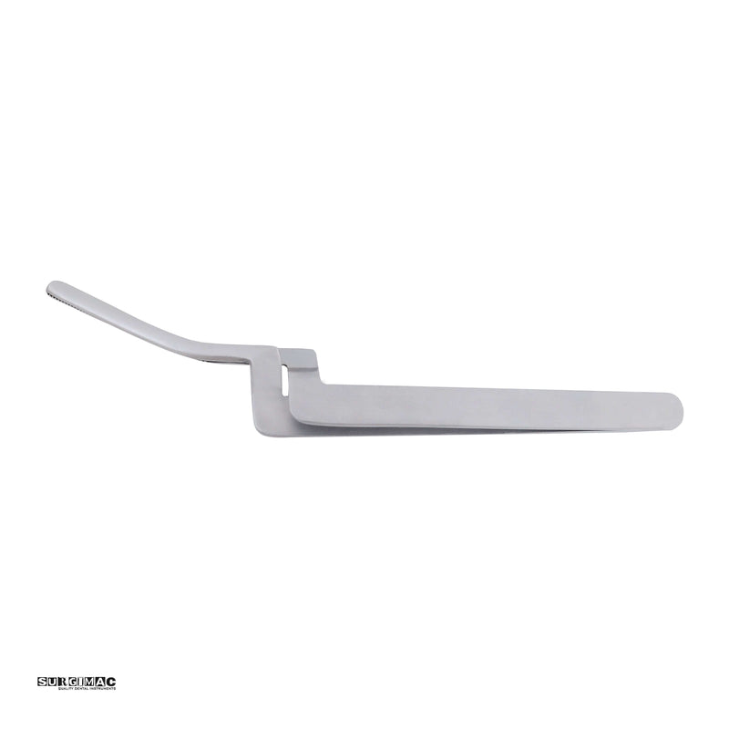 SurgiMac Articulating Paper Forceps, Curved, Serrated, Stainless Steel, Pro Series, 1/Pk | SurgiMac Dental Supply