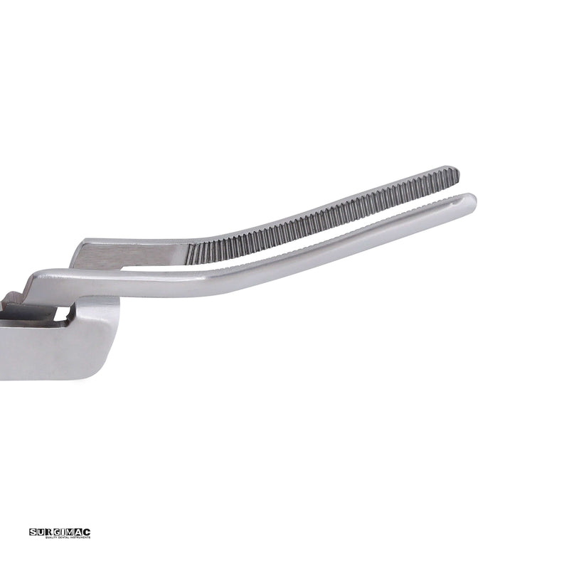 SurgiMac Miller Articulating Paper Forceps, Curved, Serrated, Stainless Steel, Air Series, 1/Pk | SurgiMac Dental Supply