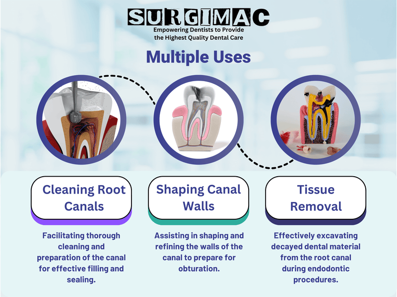 SurgiMac #31L Endodontic Excavator, Double Ended, Blue, Stainless Steel, Air Series, 1/Pk 12-930