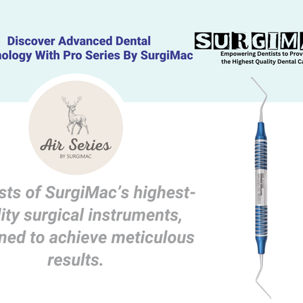 SurgiMac #31L Endodontic Excavator, Double Ended, Blue, Stainless Steel, Air Series, 1/Pk