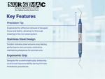 #32L Endodontic Excavator, Double Ended, Blue, Stainless Steel, Air Series, 1/Pk 12-932