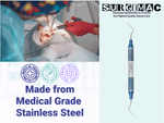 #32L Endodontic Excavator, Double Ended, Blue, Stainless Steel, Air Series, 1/Pk 12-932