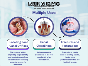 SurgiMac General Endodontic Explorer, Double-Ended, Stainless Steel, Pro Series, 1/Pk | SurgiMac Dental Supply