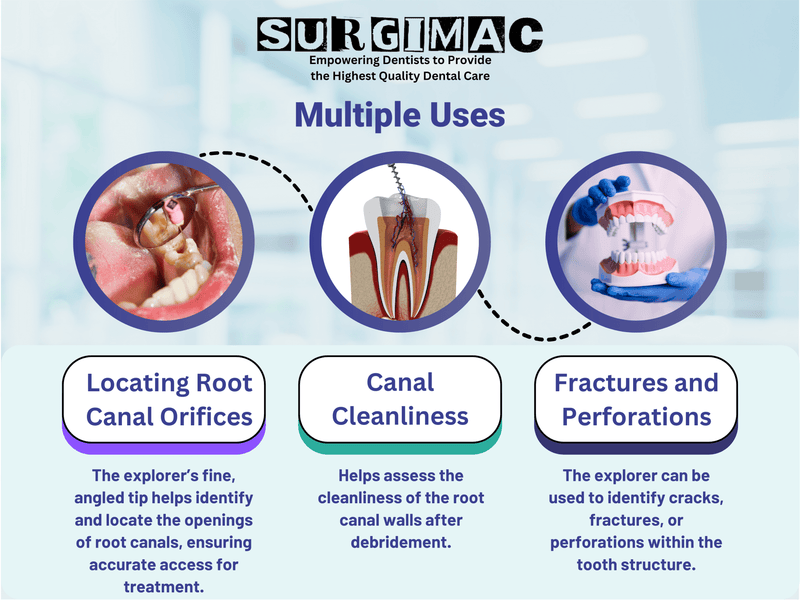 SurgiMac General Endodontic Explorer, Double-Ended, Stainless Steel, Pro Series, 1/Pk | SurgiMac Dental Supply