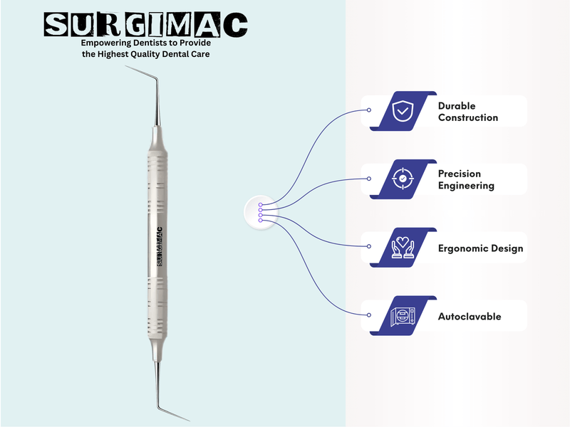 SurgiMac General Endodontic Explorer, Double-Ended, Stainless Steel, Pro Series, 1/Pk | SurgiMac Dental Supply