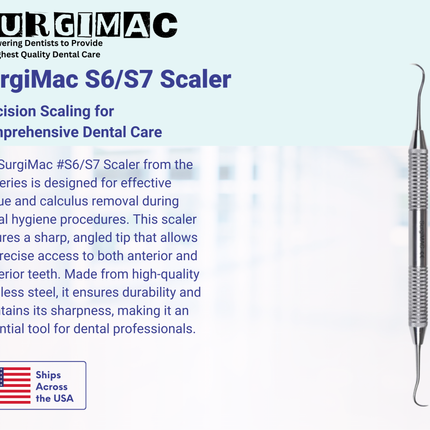 SurgiMac #S6/S7 Scaler, Stainless Steel, Air Series, 1/Pk