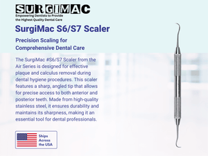 SurgiMac #S6/S7 Scaler, Stainless Steel, Air Series, 1/Pk 11-625