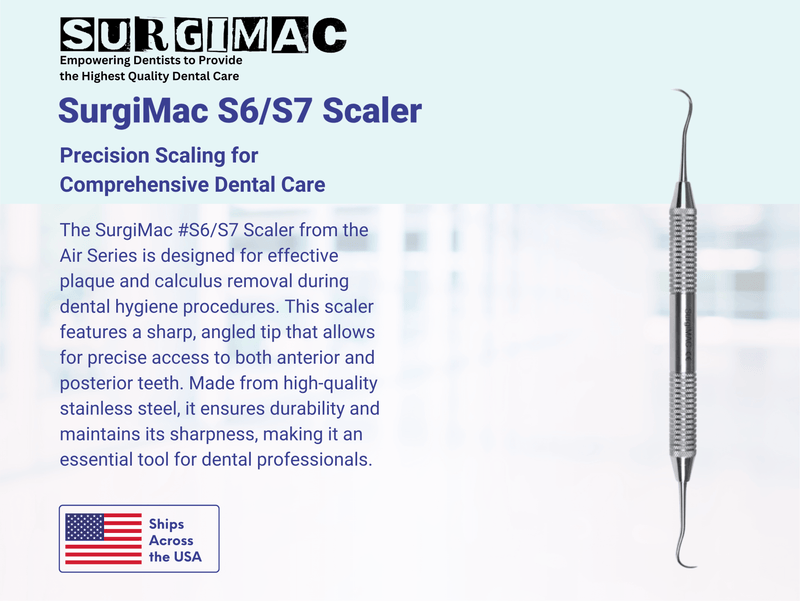 SurgiMac #S6/S7 Scaler, Stainless Steel, Air Series, 1/Pk 11-625