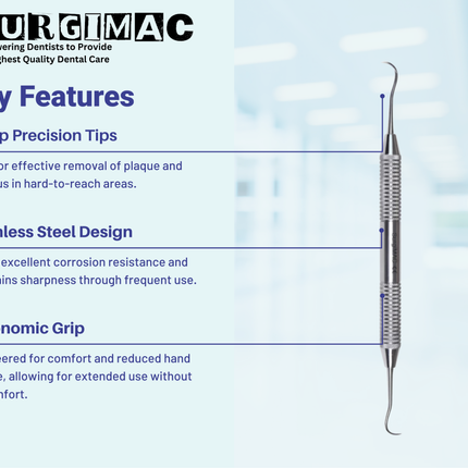 SurgiMac #S6/S7 Scaler, Stainless Steel, Air Series, 1/Pk