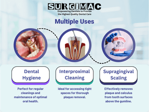 SurgiMac #U15/33 Towner-Jacquette Scaler, Double Ended, Stainless Steel, Hexa Series, 1/Pk | SurgiMac Dental Supply