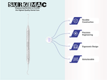 SurgiMac #U15/33 Towner-Jacquette Scaler, Double Ended, Stainless Steel, Hexa Series, 1/Pk | SurgiMac Dental Supply