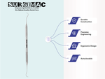 SurgiMac U15/30 Towner-Jacquette Scaler with Standard Handle, Stainless Steel, Slim Series, 1/Pk. 11-623s