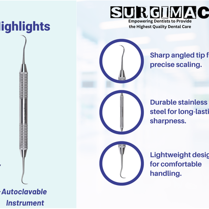 SurgiMac #S6/S7 Scaler, Stainless Steel, Air Series, 1/Pk