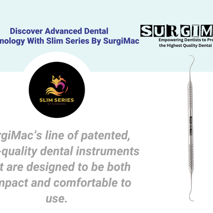 SurgiMac U15/30 Towner-Jacquette Scaler with Standard Handle, Stainless Steel, Slim Series, 1/Pk.