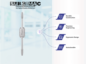 Morrell Crown Remover with 3 Attachable Points, Stainless Steel, Air Series, 1/Pk 13-1176